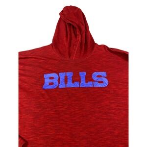 Nike Buffalo Bills NFL Dri-FIT Long Sleeve Hooded T-Shirt Red Mens XXL Onfield